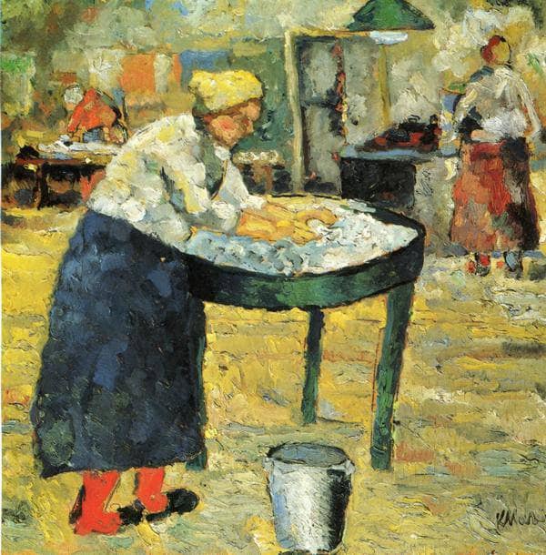 Laundress by Kazimir Malevich — Oil Painting Reproduction