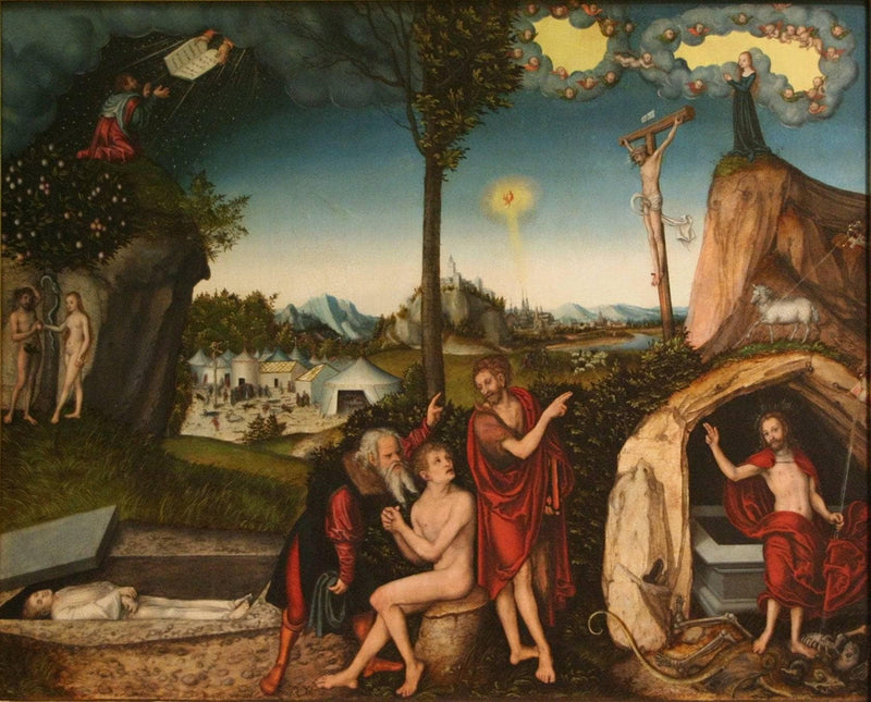Law and Grace by Lucas Cranach the Elder — Oil Painting Reproduction