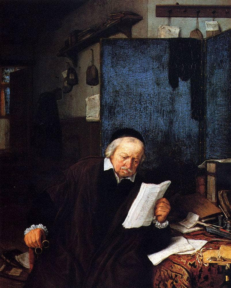 Lawyer in His Study by Adriaen van Ostade — Oil Painting Reproduction