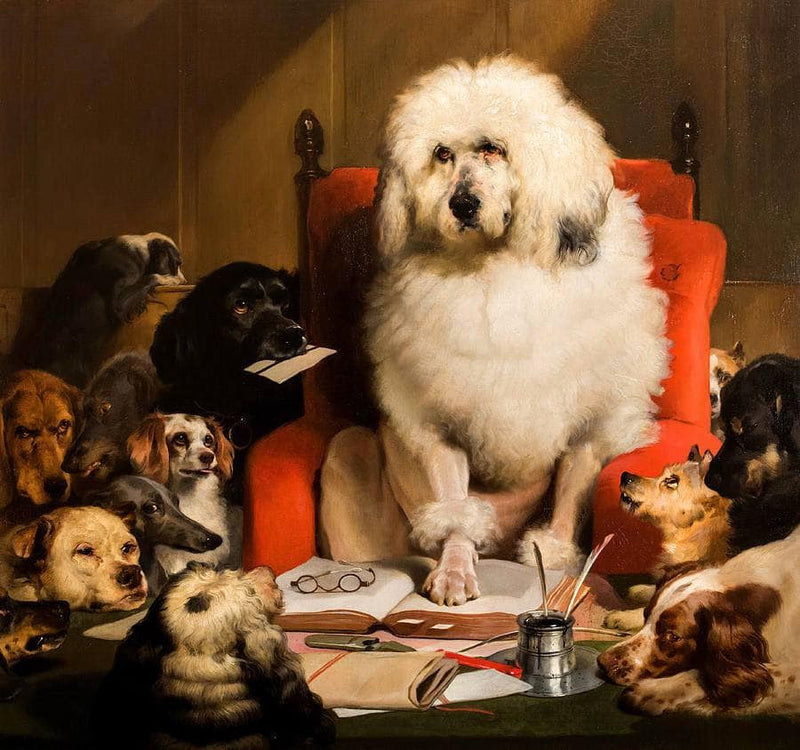 Laying Down the Law by Edwin Henry Landseer — Oil Painting Reproduction