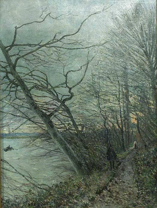 Le Bois des Roches Veneux Nadon by Alfred Sisley — Oil Painting Reproduction
