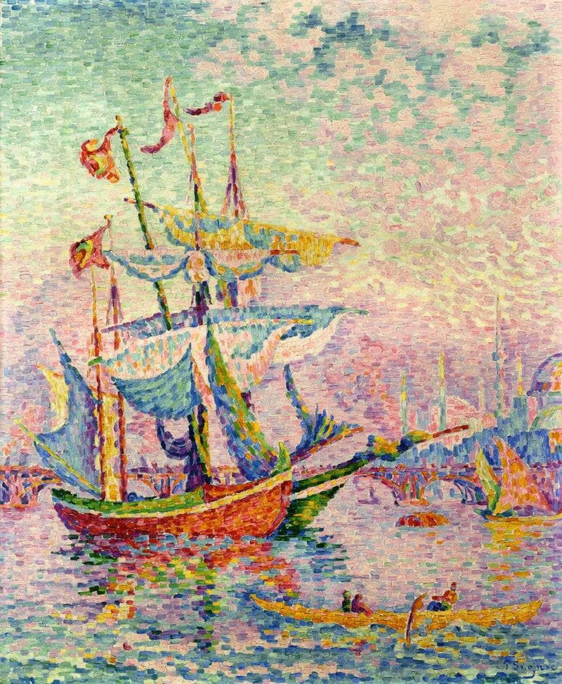 Le Corne d'Or, Le Pont by Paul Signac — Oil Painting Reproduction