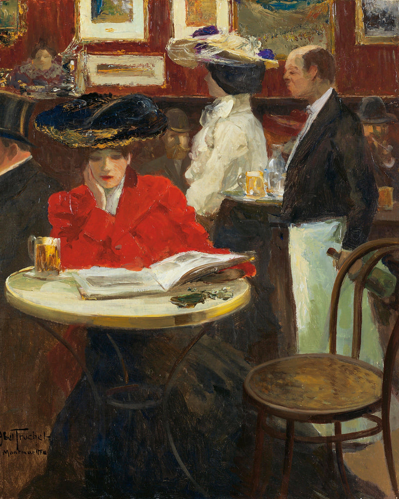 Le Lapin Agile, Parisian cabaret by Louis Abel-Truchet — Oil Painting Reproduction