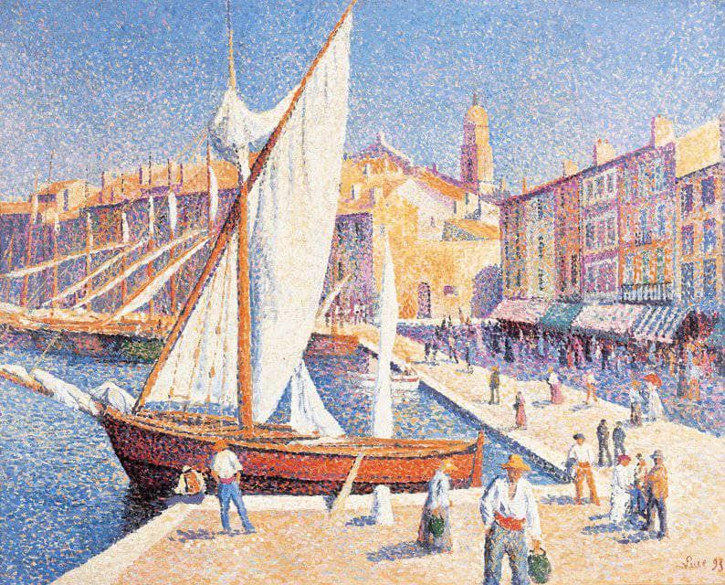 Le Port de Saint-Tropez by Maximilien Luce — Oil Painting Reproduction