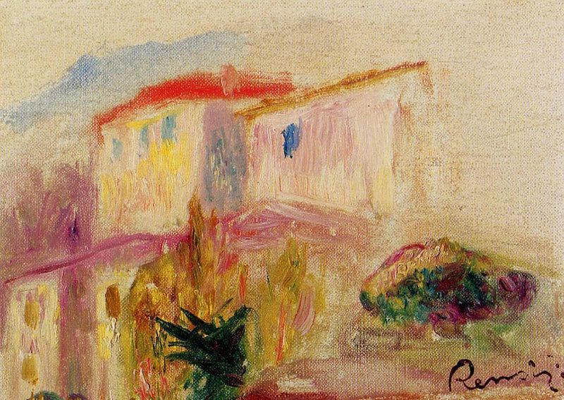 Le Poste at Cagnes (study) by Pierre-Auguste Renoir — Oil Painting Reproduction