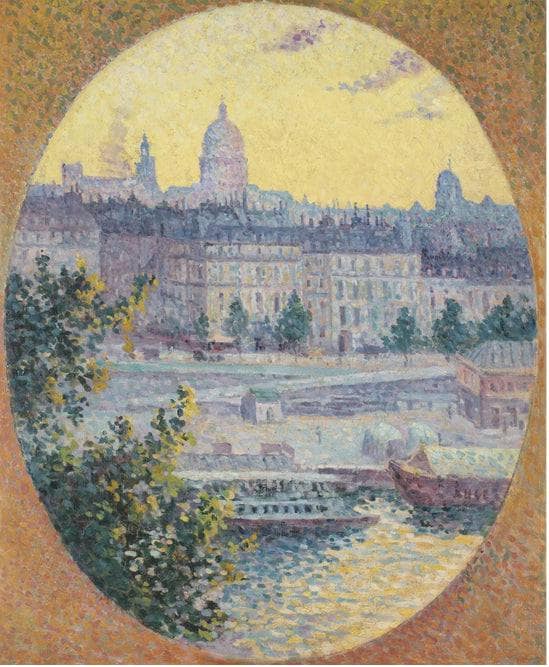 Le Quai Montebello Et La Colline Sainte-geneviève, Paris by Maximilien Luce — Oil Painting Reproduction