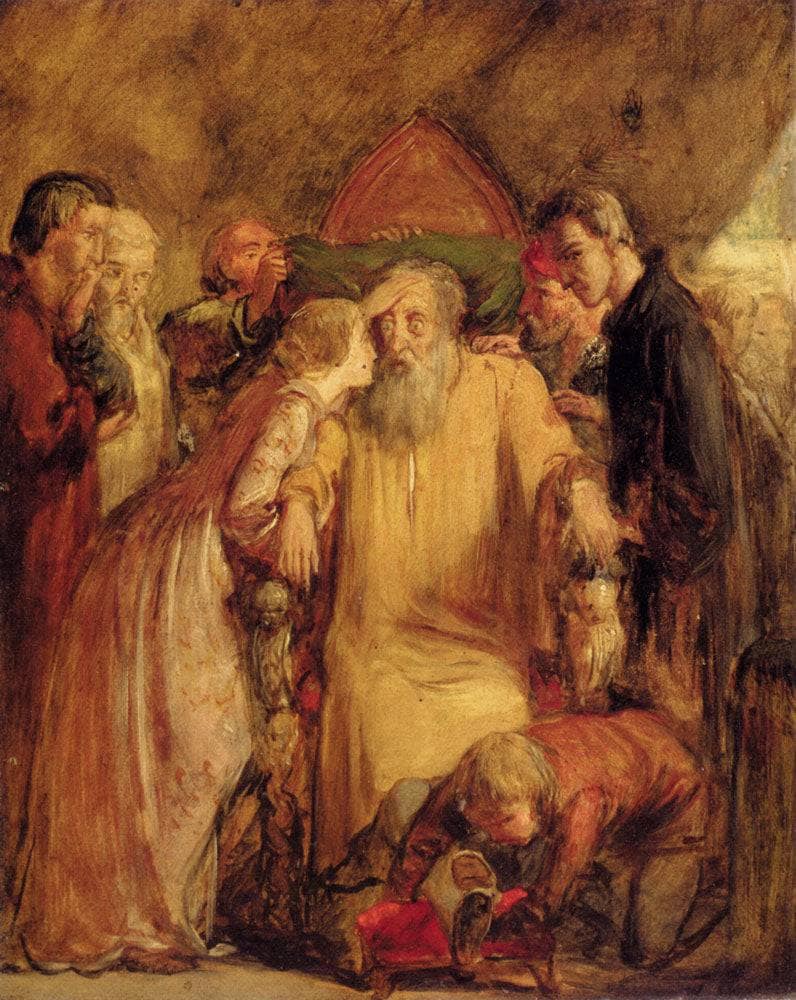Lear And Cordelia by John Everett Millais — Oil Painting Reproduction