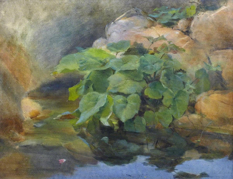Leaves by the Water by Thomas Stuart Smith — Oil Painting Reproduction