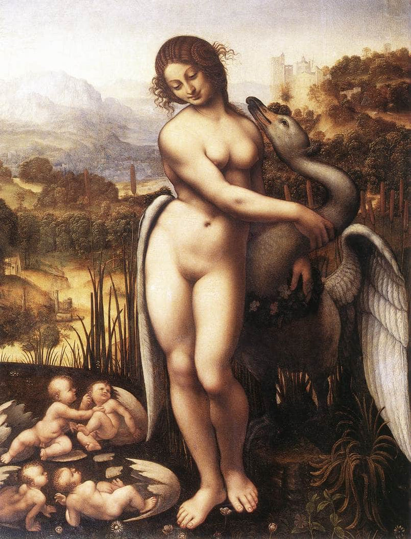 Leda and the Swan by Leonardo da Vinci — Oil Painting Reproduction
