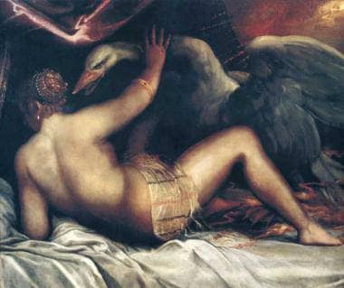 Leda and the Swan by Palma il Giovane — Oil Painting Reproduction