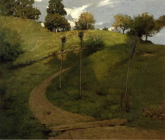 Lengthening Shadows by Julian Alden Weir — Oil Painting Reproduction