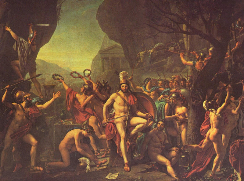 Leonidas at Thermopylae by Jacques-Louis David — Oil Painting Reproduction