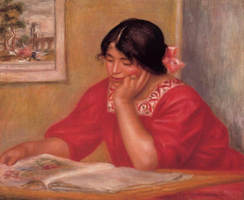 Leontine Reading by Pierre-Auguste Renoir — Oil Painting Reproduction