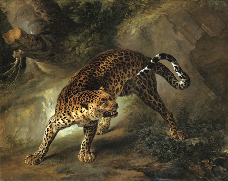 Leopard by Jean-Baptiste Oudry — Oil Painting Reproduction
