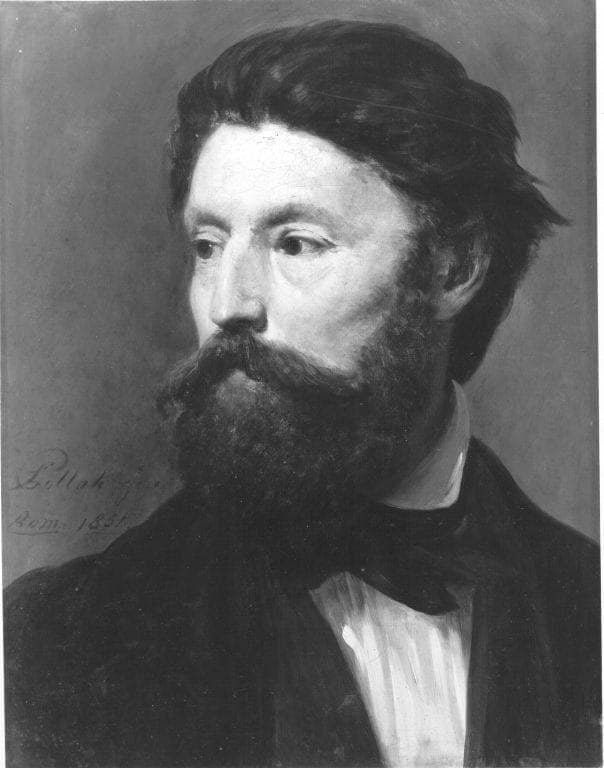 The painter August Riedel by Leopold Pollak — Oil Painting Reproduction
