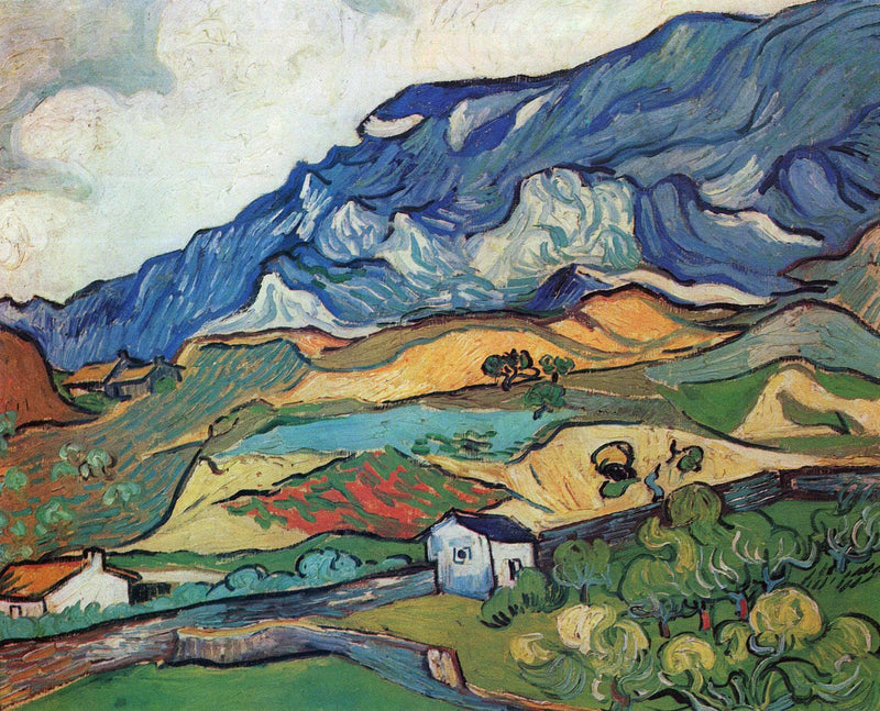 Les Alpilles, Mountain Landscape near South-Reme by Vincent van Gogh — Oil Painting Reproduction