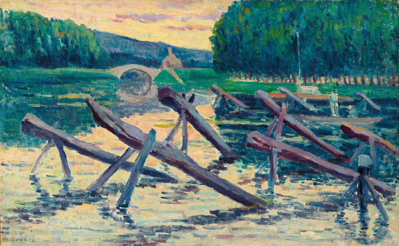Les Chevalets Sur La Cure by Maximilien Luce — Oil Painting Reproduction