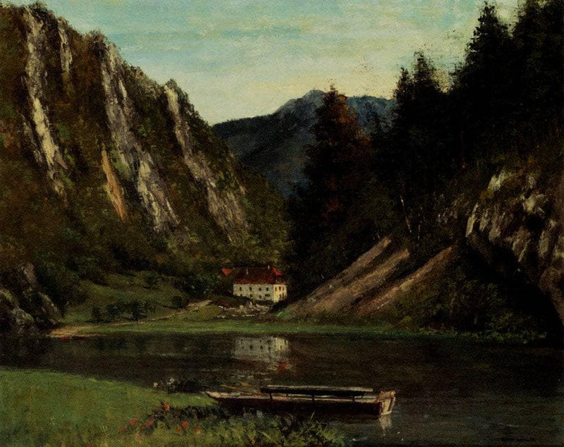 Les Doubs A La Maison Monsieur by Gustave Courbet — Oil Painting Reproduction