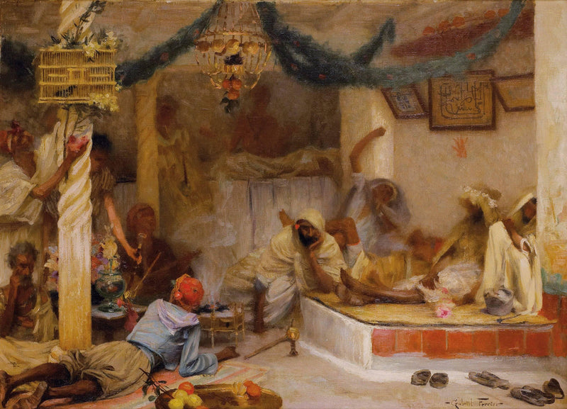 Les Fumeurs De Kiff by Gabriel Ferrier — Oil Painting Reproduction