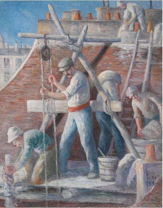 Les Maçons by Maximilien Luce — Oil Painting Reproduction