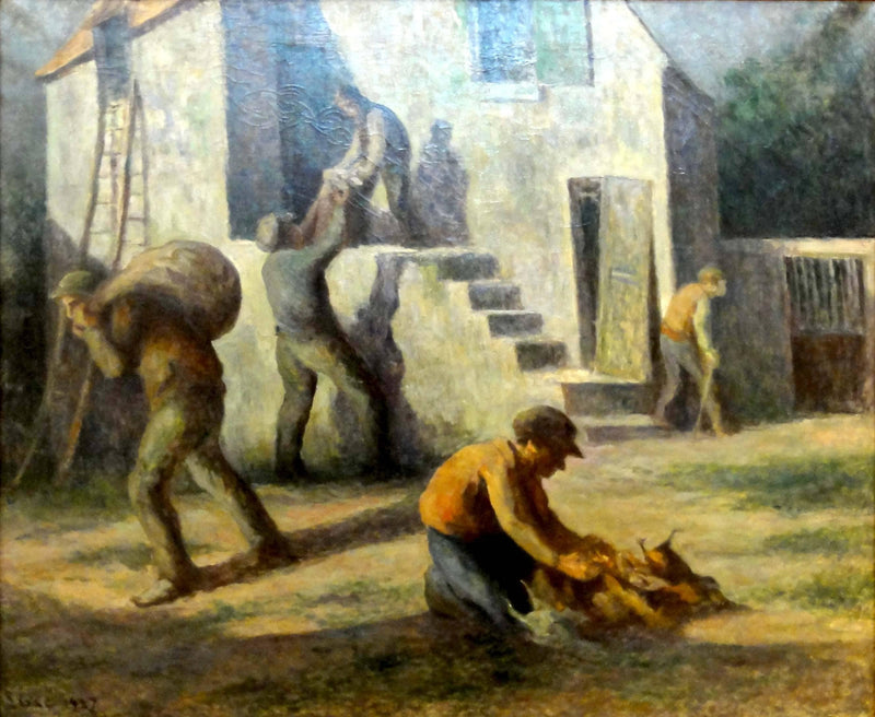 Les Voleurs De Poulets by Maximilien Luce — Oil Painting Reproduction