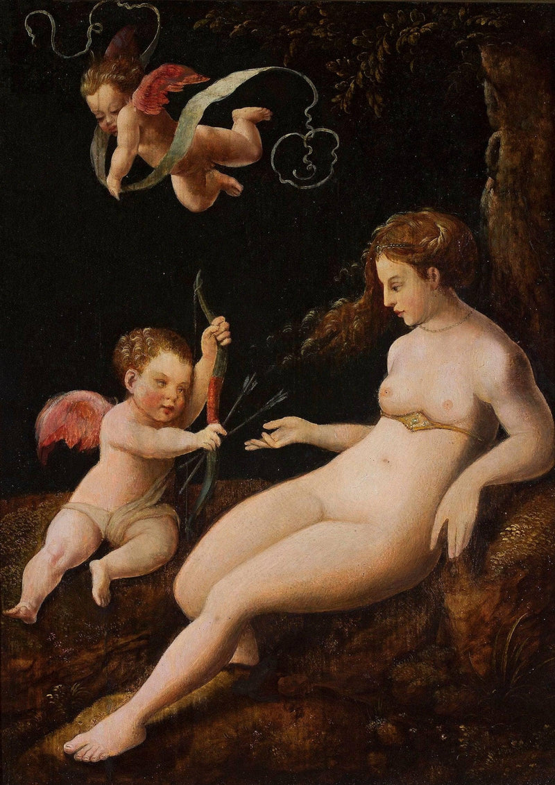 Venus and Cupid by Lucas van Leyden — Oil Painting Reproduction