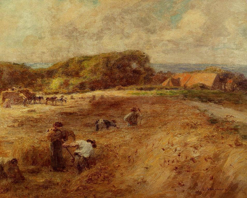 Reapers Near The Sambre Farm by Léon Augustin Lhermitte, Oil Painting Reproduction