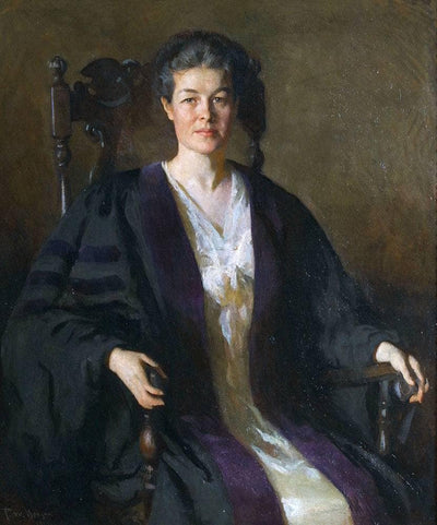 Lida Shaw King (1868-1932) in hallway