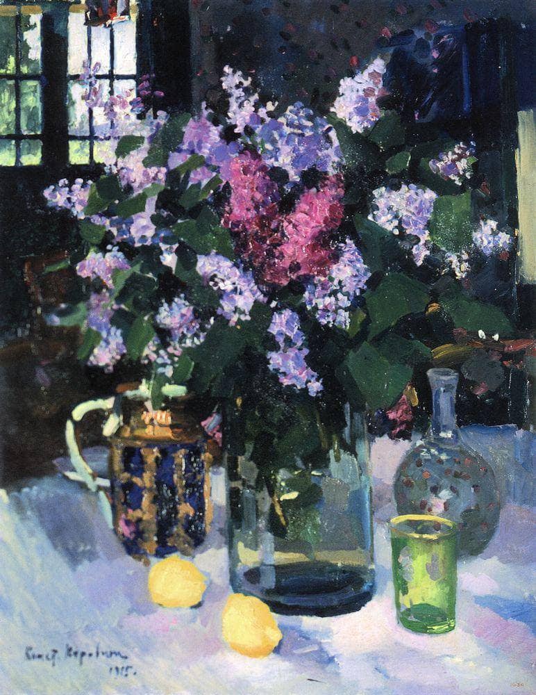 Lilacs by Konstantin Korovin — Oil Painting Reproduction