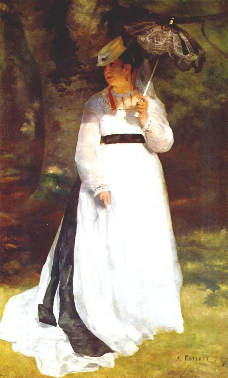 Lise with Umbrella by Pierre-Auguste Renoir — Oil Painting Reproduction