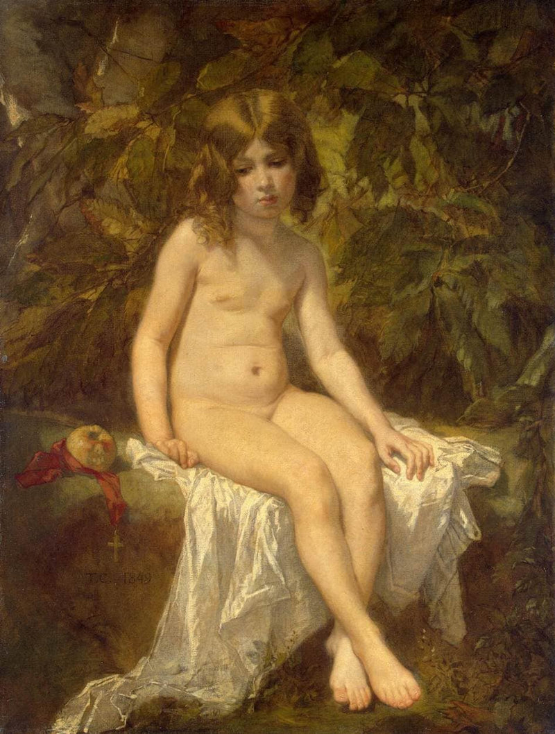 Little Bather by Thomas Couture — Oil Painting Reproduction