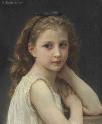 Little Girl's Head (head with Hands) in hallway