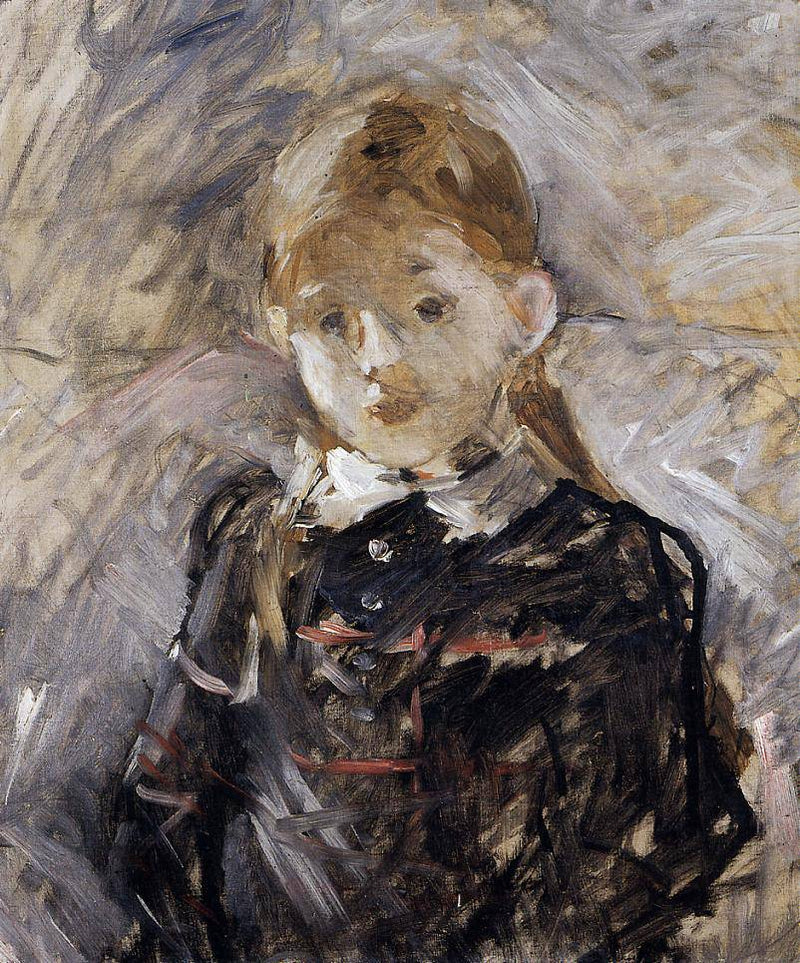 Little Girl with Blond Hair by Berthe Morisot — Oil Painting Reproduction