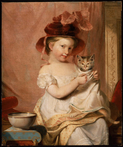Little Miss Hone in entryway