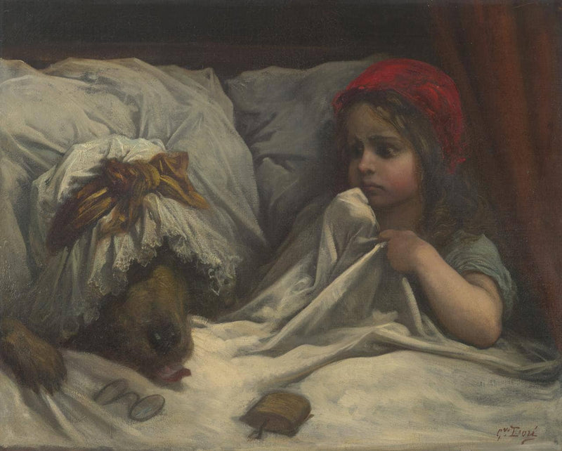 Little Red Riding Hood by Gustave Dore — Oil Painting Reproduction