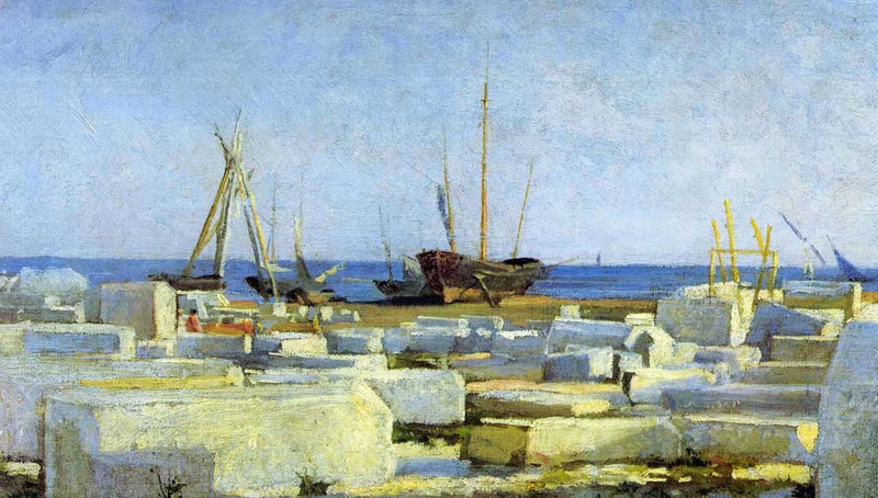 Loading marble by Nikolai Ge — Oil Painting Reproduction