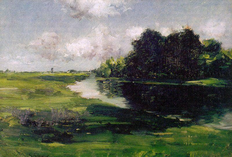 Long Island Landscape after a Shower of Rain by William Merritt Chase — Oil Painting Reproduction
