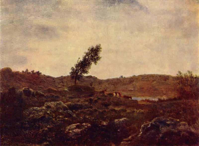 Look at Barbizon by Theodore Rousseau — Oil Painting Reproduction