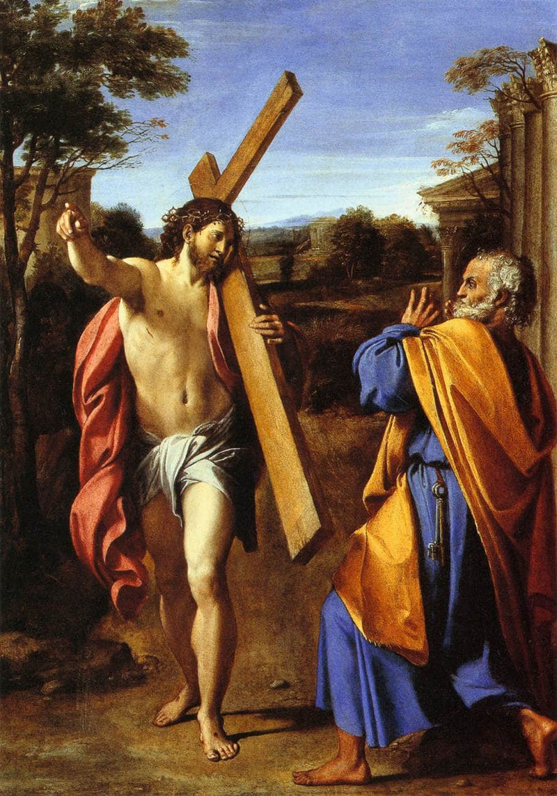 Lord, whither goest thou? by Annibale Carracci — Oil Painting Reproduction