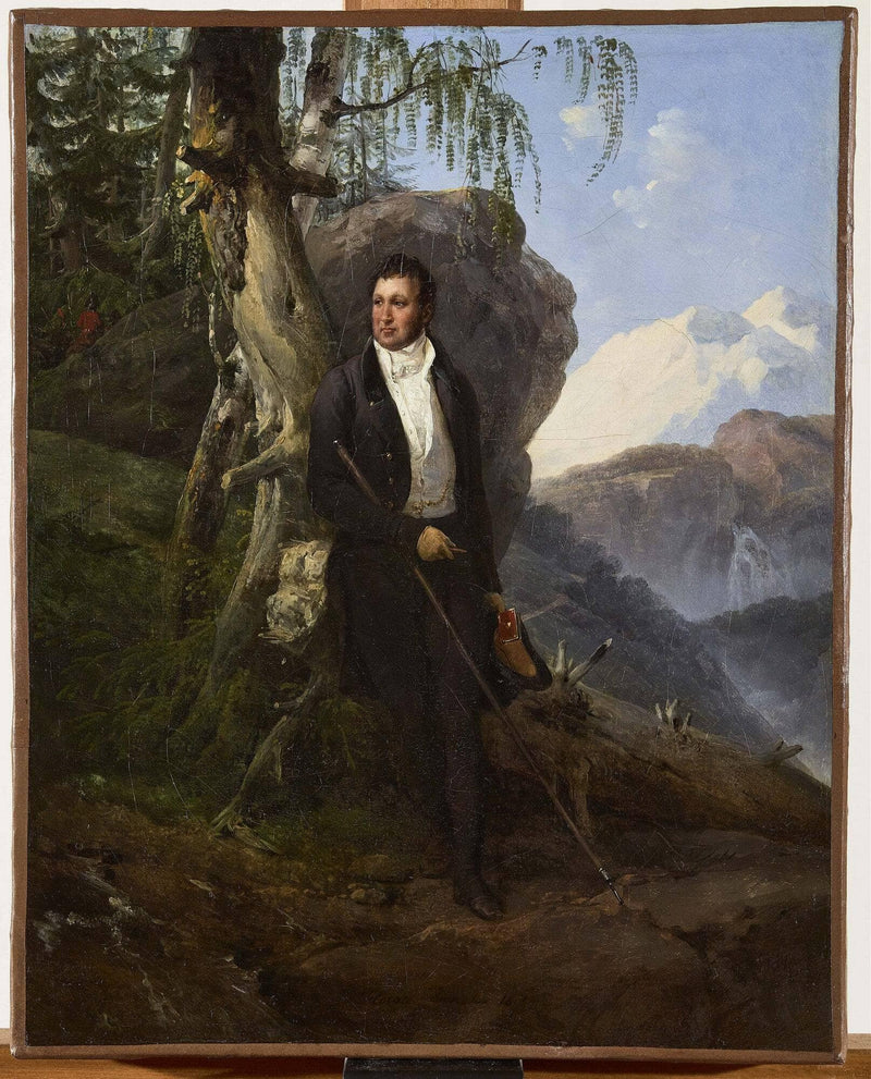 Louis-Philippe, Duke of Orléans, in a Swiss landscape by Horace Vernet — Oil Painting Reproduction