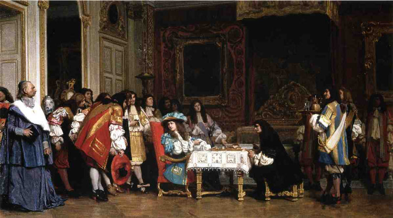 Louis XIV and Molière by Jean-Leon Gerome — Oil Painting Reproduction