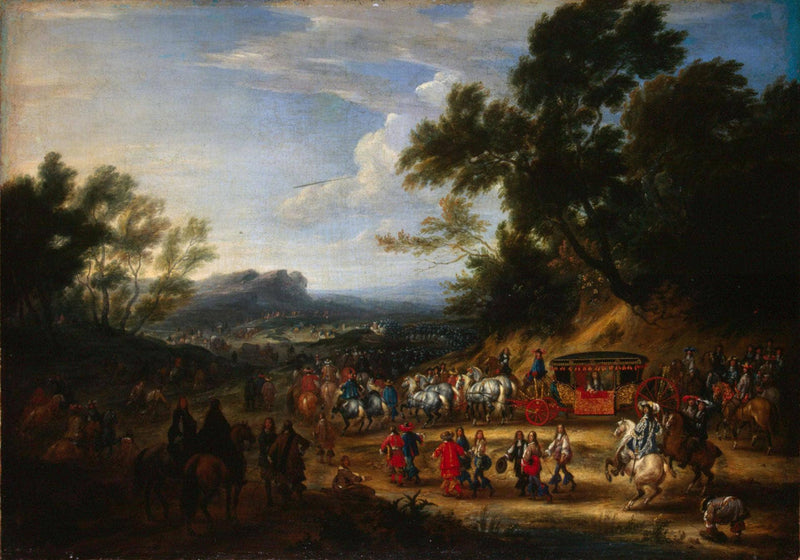 Louis Xiv Travelling by Adam van der Meulen — Oil Painting Reproduction