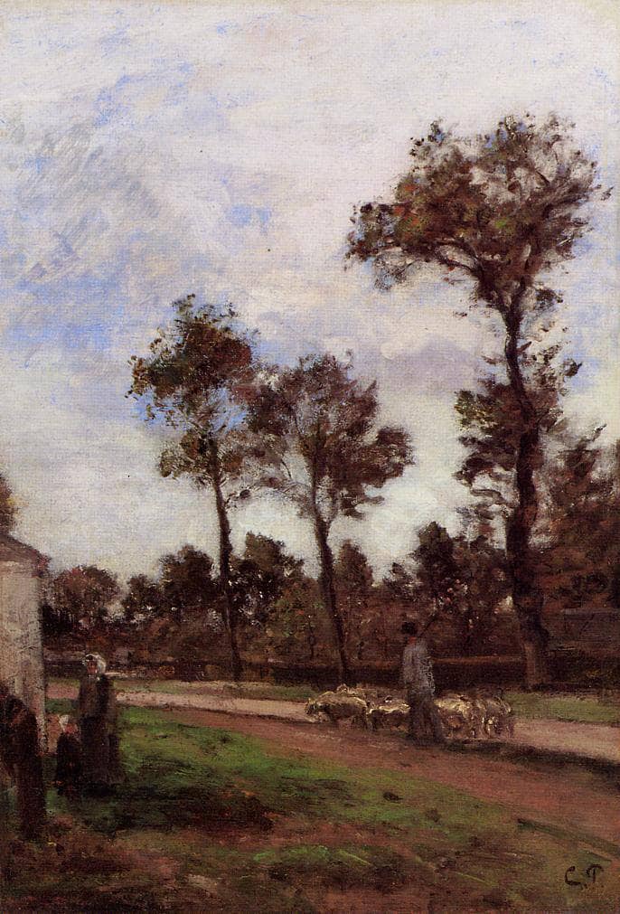 Louviciennes by Camille Pissarro — Oil Painting Reproduction