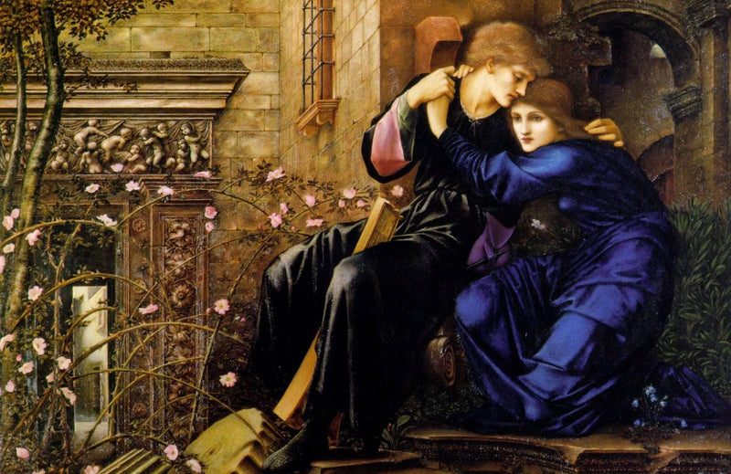 Love Among the Ruins by Edward Burne-Jones — Oil Painting Reproduction