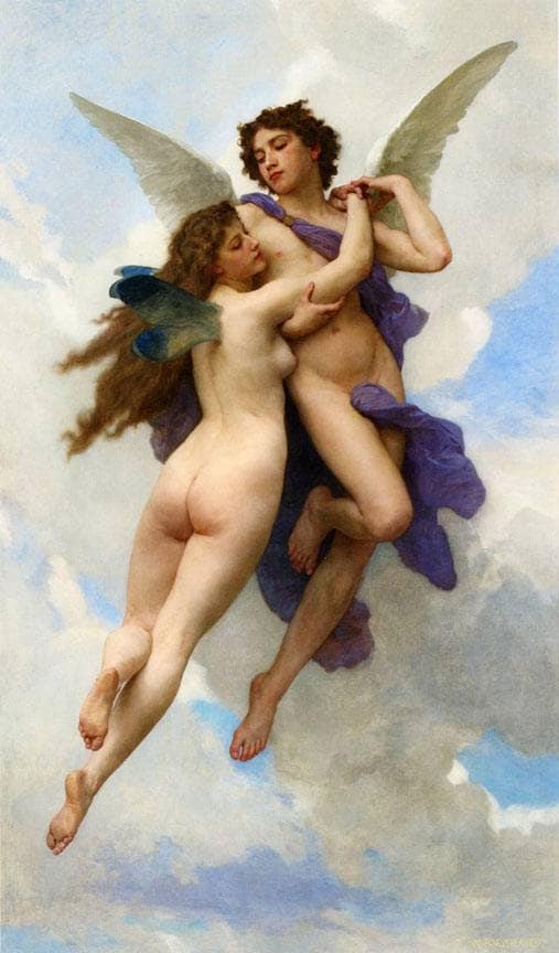 Love and Psyche by William-Adolphe Bouguereau — Oil Painting Reproduction