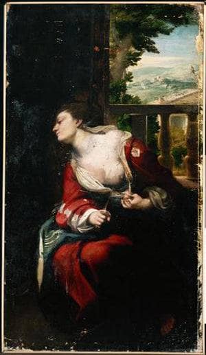 Lucretia by Correggio — Oil Painting Reproduction