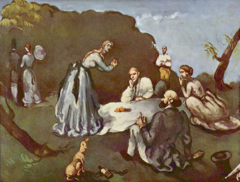 Luncheon on the Grass by Paul Cezanne — Oil Painting Reproduction
