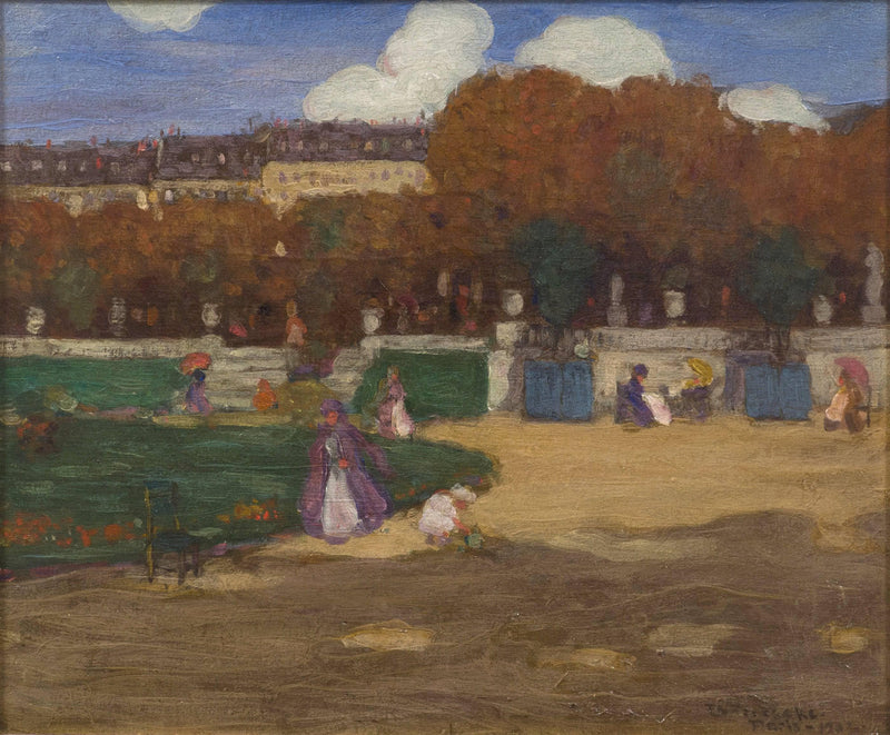 Luxembourg Gardens by Frederick Carl Frieseke — Oil Painting Reproduction