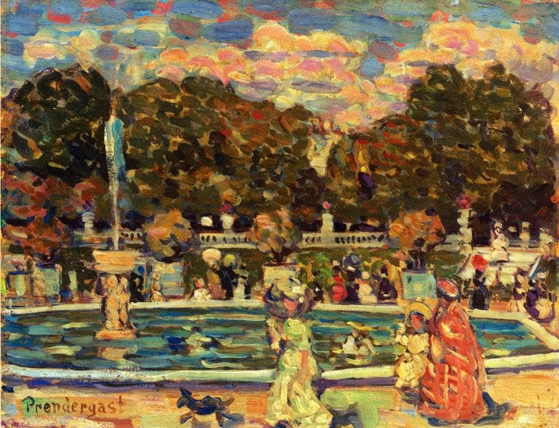 Luxembourg Gardens by Maurice Prendergast — Oil Painting Reproduction