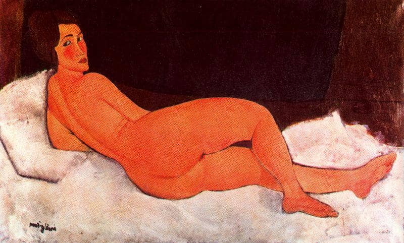 Lying nude by Amedeo Modigliani — Oil Painting Reproduction